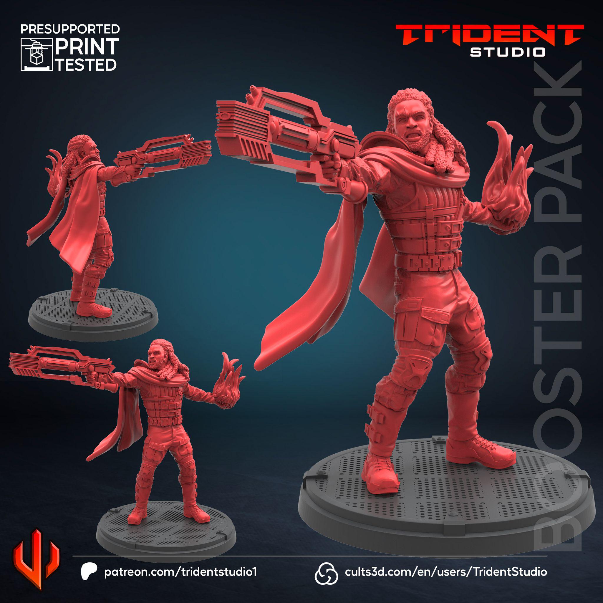 Bishop X-men Days Of Future Past (Fan art sculpted by Trident Studio) (Crisis Protocol Proxy/Alternative)