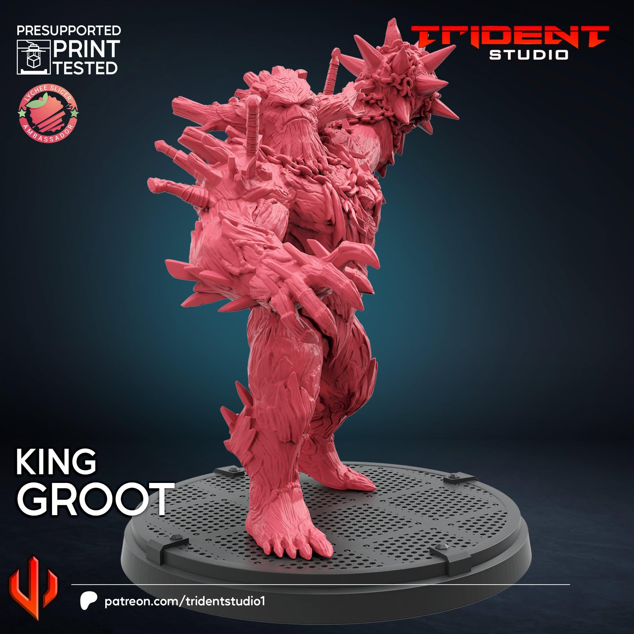 King Groot (Fan art sculpted by Trident Studio) (Crisis Protocol Proxy/Alternative)