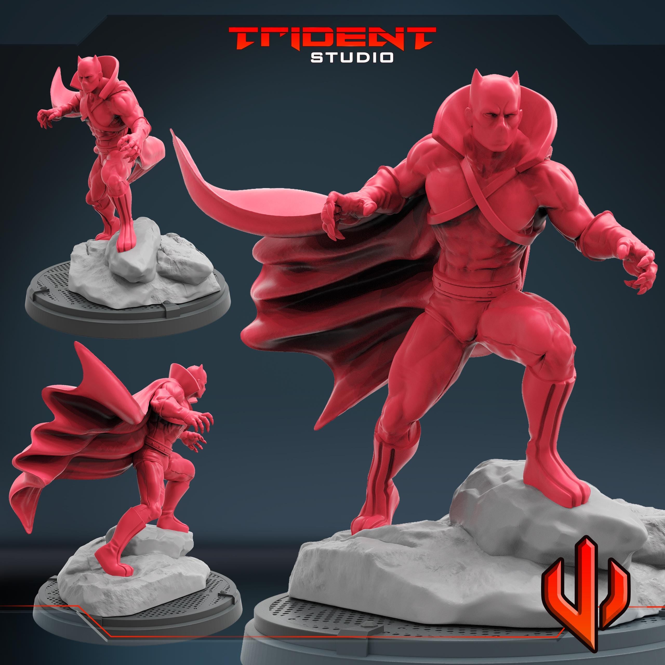 Classic Black Panther (Fan art sculpted by Trident Studio) (Crisis Protocol Proxy/Alternative)