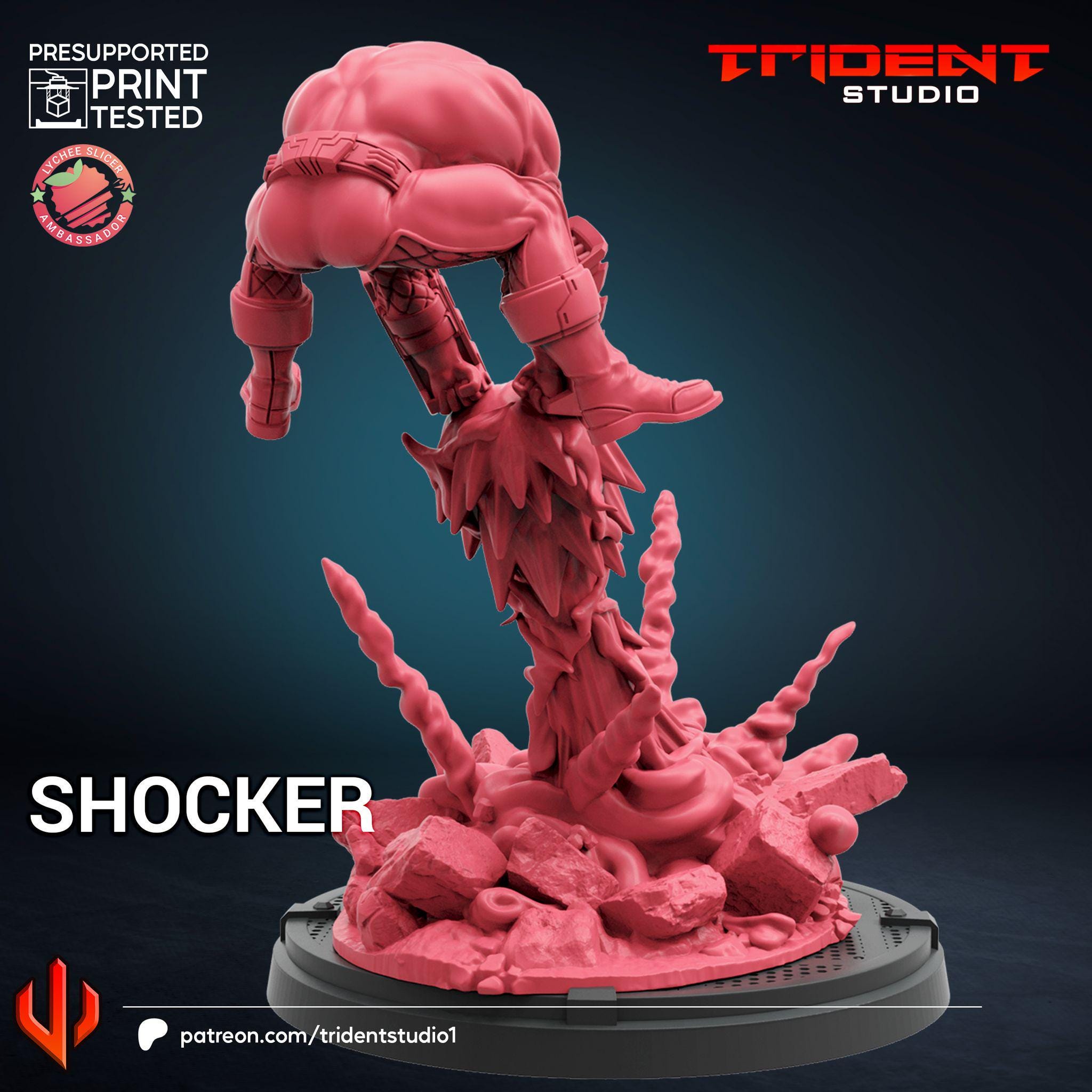Shocker (Fan art sculpted by Trident Studio) (Crisis Protocol Proxy/Alternative)