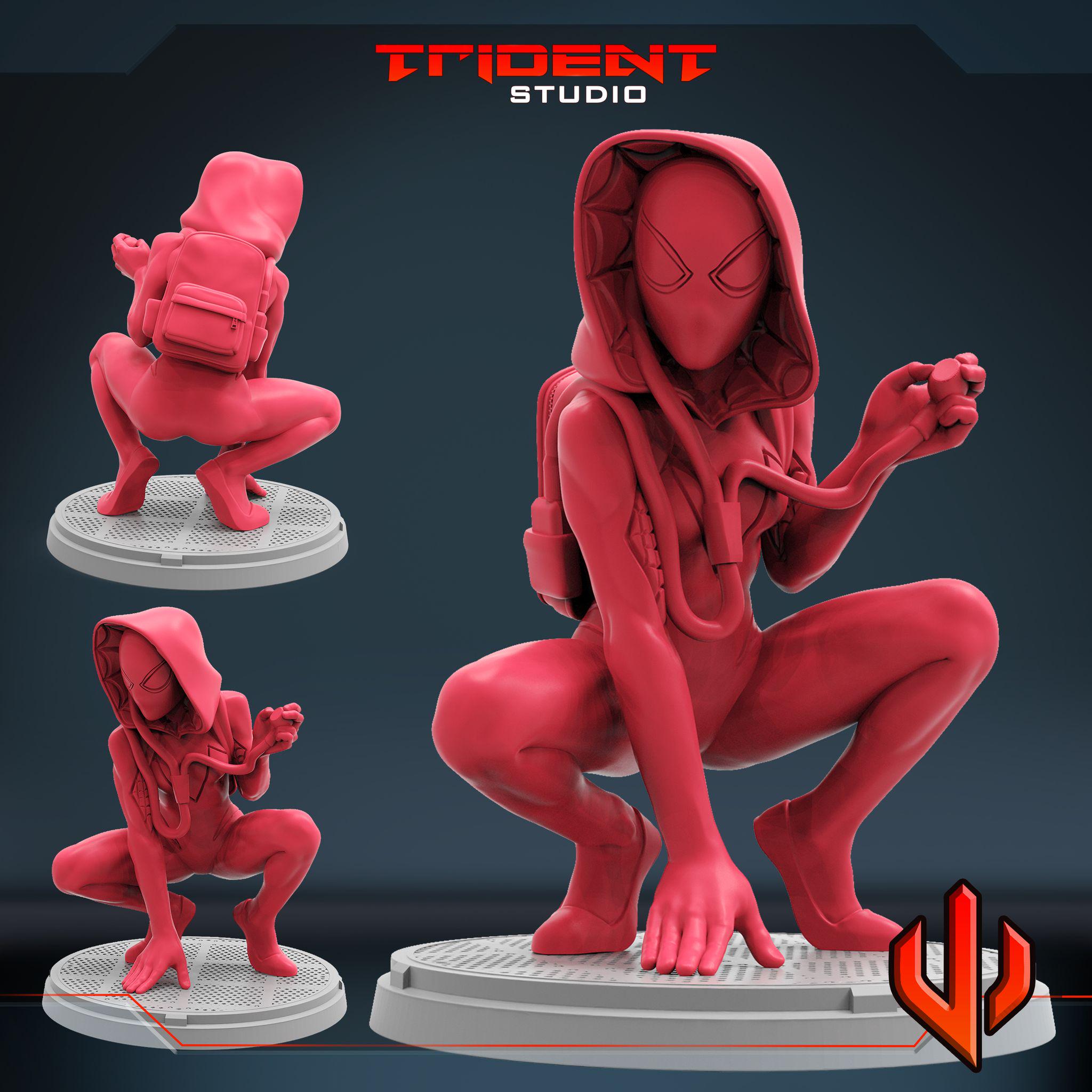 Ghost-Spider (Fan art sculpted by Trident Studio) (Crisis Protocol Proxy/Alternative)