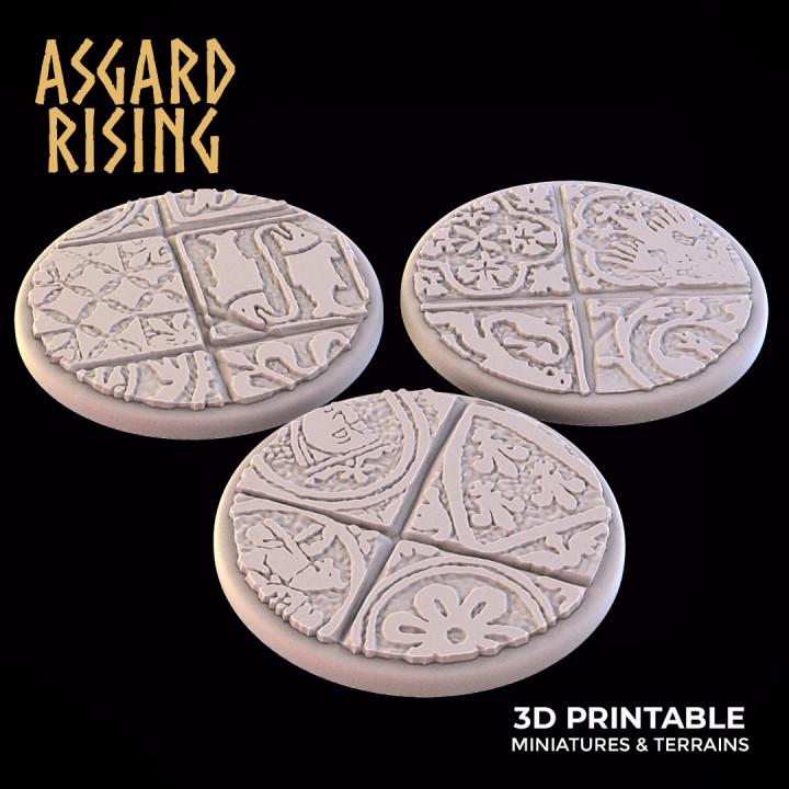 Ornament - Various Round Base Wargame Bases - Asgard Rising