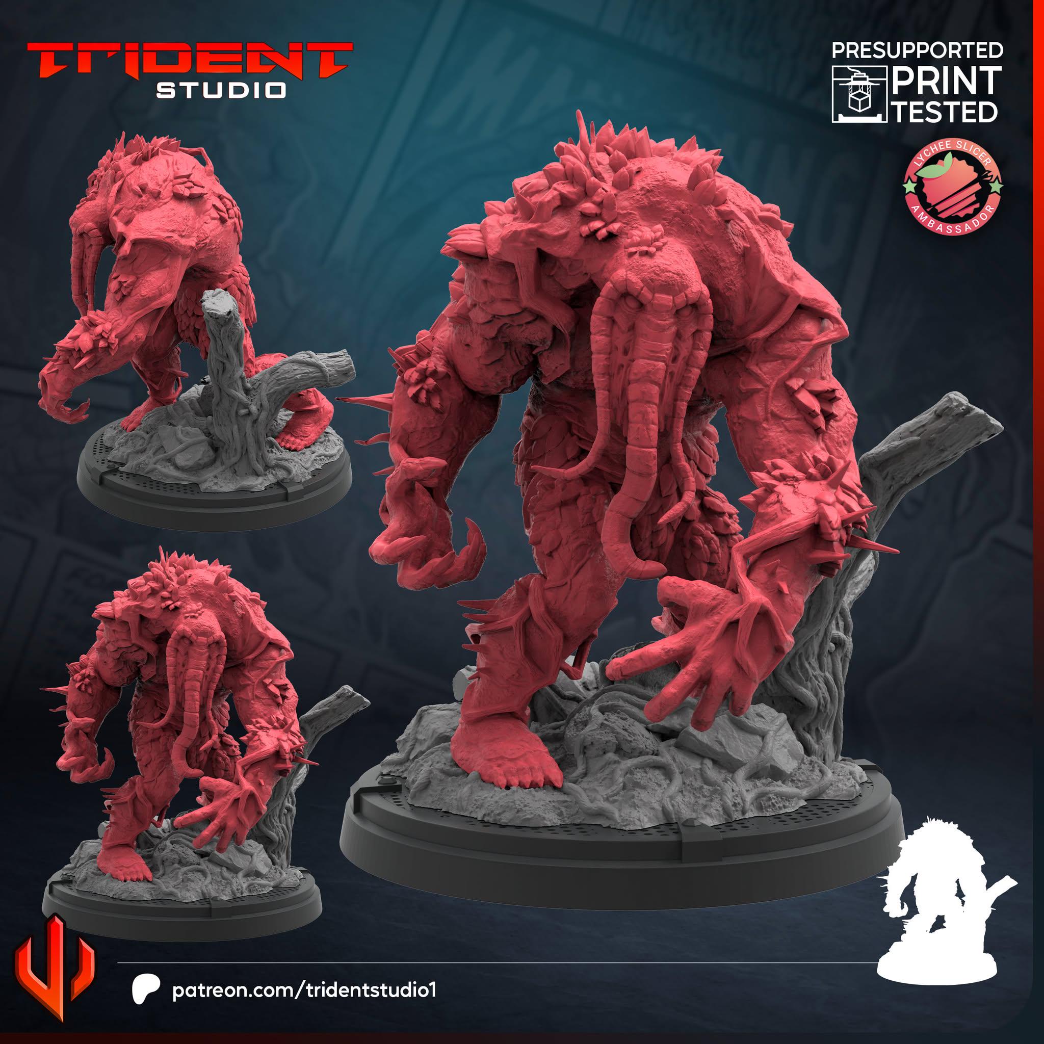 Man-Thing (Fan art sculpted by Trident Studio) (Crisis Protocol Proxy/Alternative)