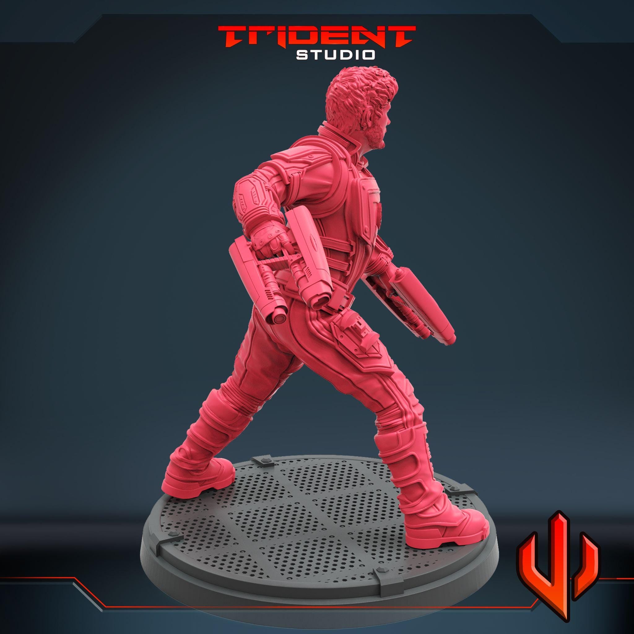 Star-Lord (Fan art sculpted by Trident Studio) (Crisis Protocol Proxy/Alternative)