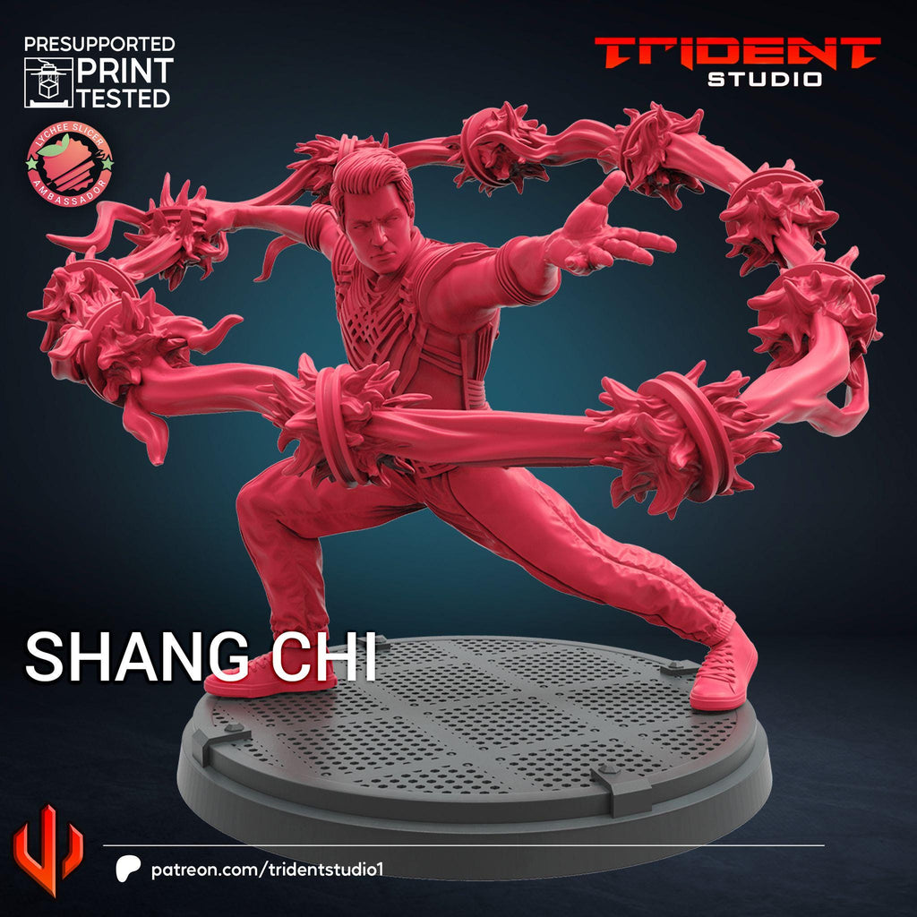 Shang-Chi (Fan art sculpted by Trident Studio) (Crisis Protocol Proxy/Alternative)
