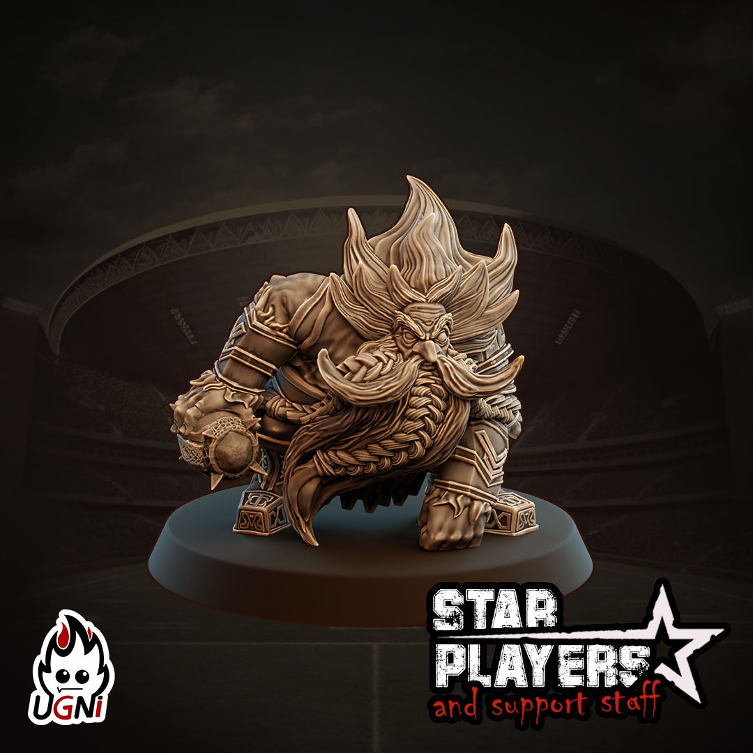 Bromindal - Fantasy Football Star Player Miniature | Designed by UGNI
