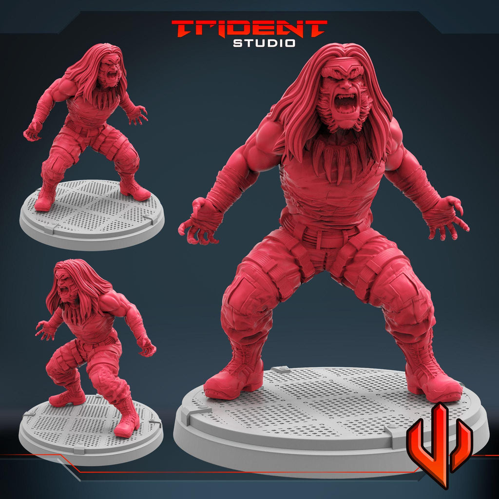Sabretooth (Fan art sculpted by Trident Studio) (Crisis Protocol Proxy/Alternative)