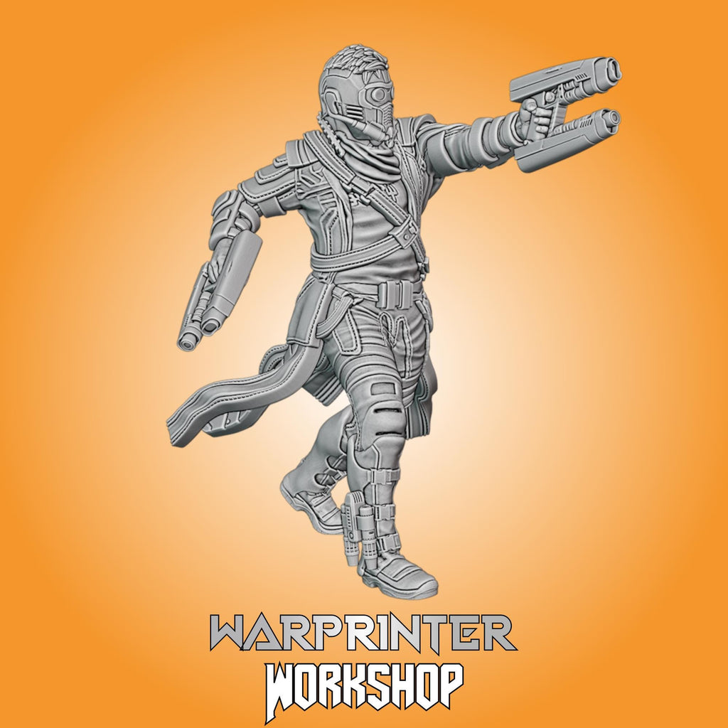 Star-Lord B (Fan art sculpted by Trident Studio) (Crisis Protocol Proxy/Alternative)