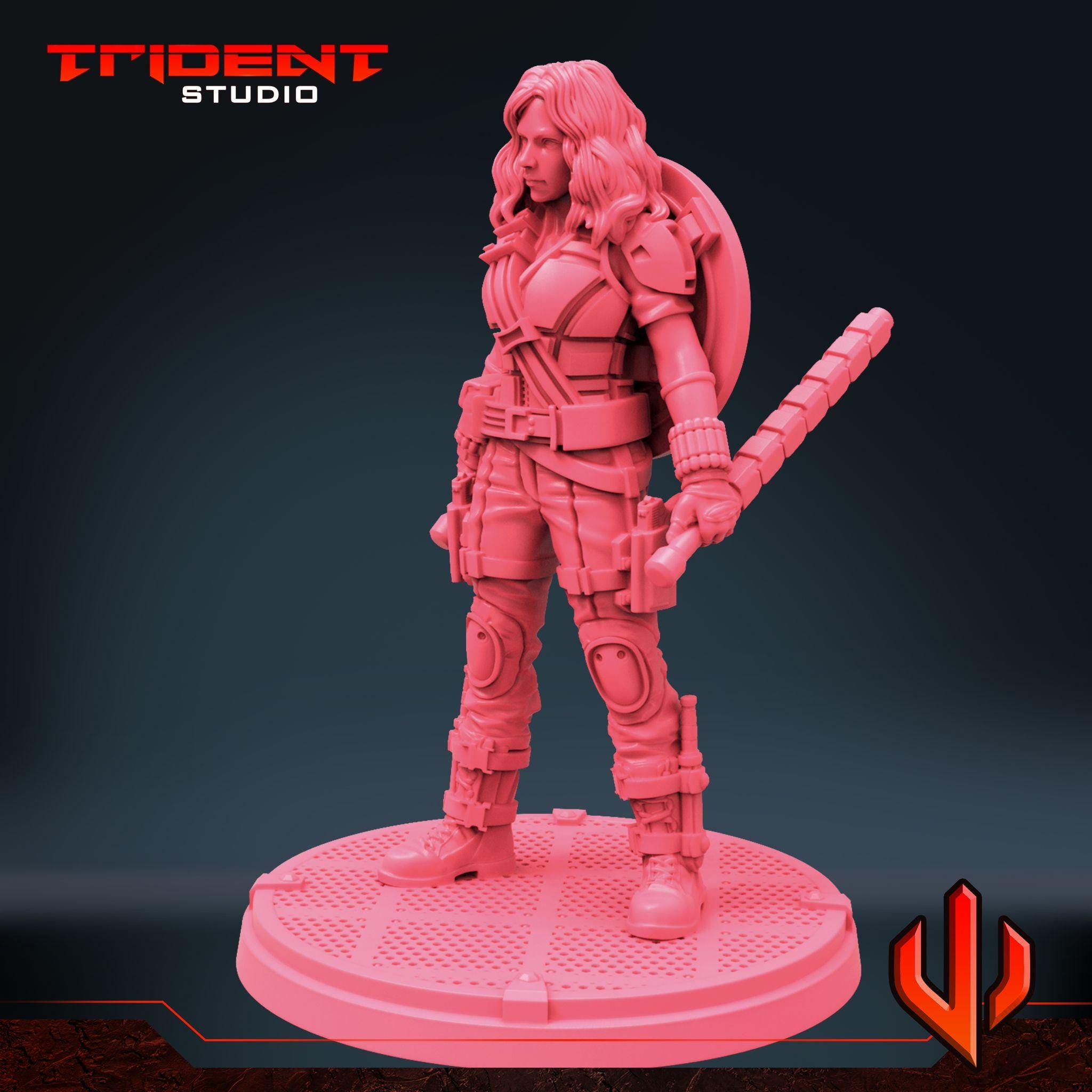 Black Widow Multiverse B (Fan art sculpted by Trident Studio) (Crisis Protocol Proxy/Alternative)
