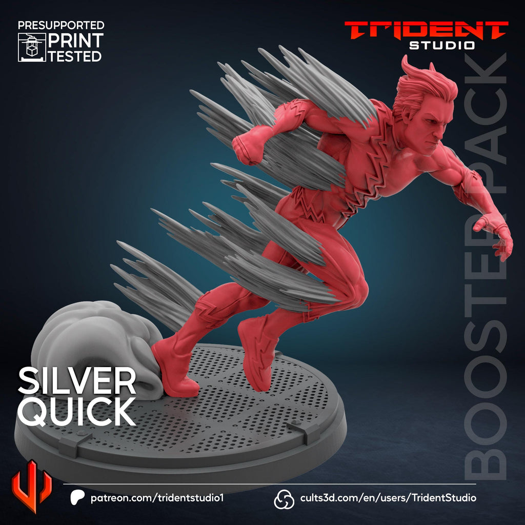 Quicksilver B (Fan art sculpted by Trident Studio) (Crisis Protocol Proxy/Alternative)