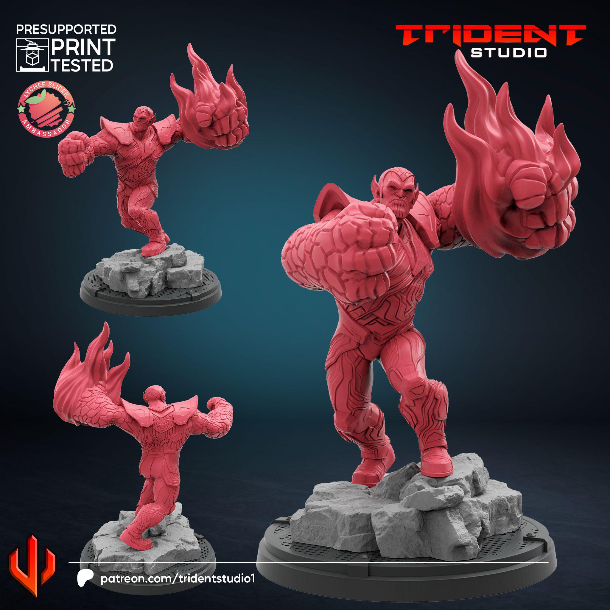 Super Skrull (Fan art sculpted by Trident Studio) (Crisis Protocol Proxy/Alternative)