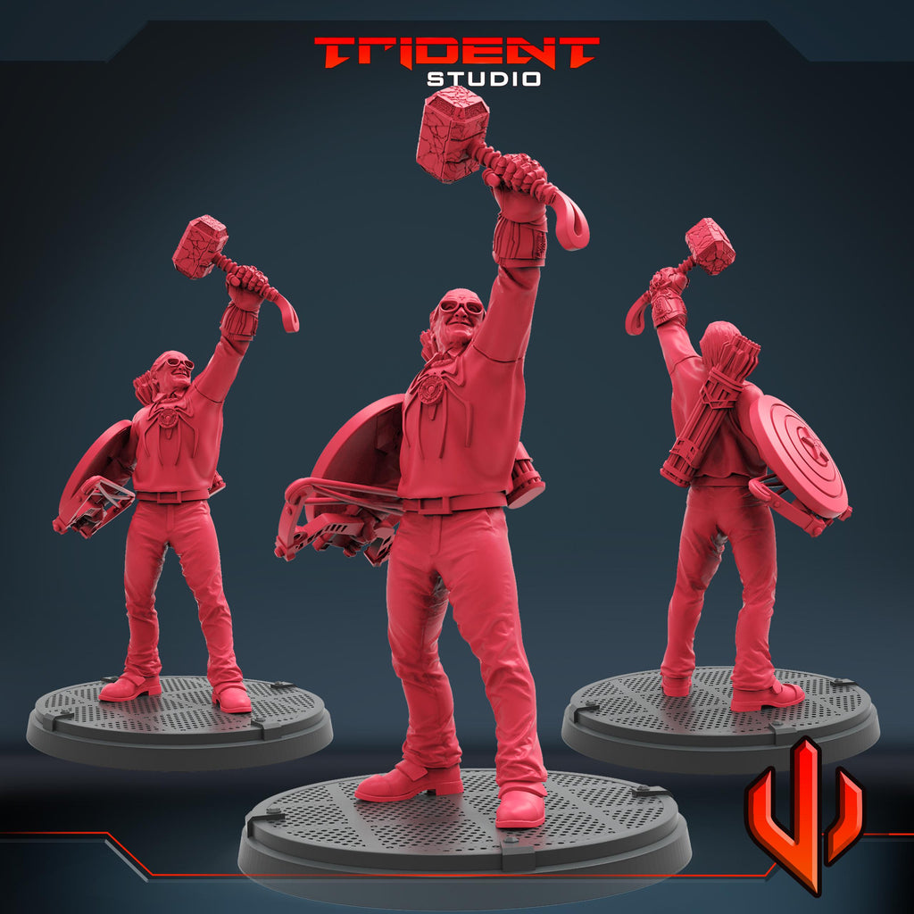 Ultimate Stanlee (Fan art sculpted by Trident Studio) (Crisis Protocol Proxy/Alternative)