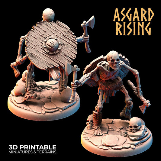 Undead Skeleton Infantry 28mm 32mm Miniatures for Wargames, D&D, Saga, RPG, Shieldwall Infantry Tabletop Figures