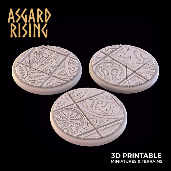 Ornament - Various Round Base Wargame Bases - Asgard Rising