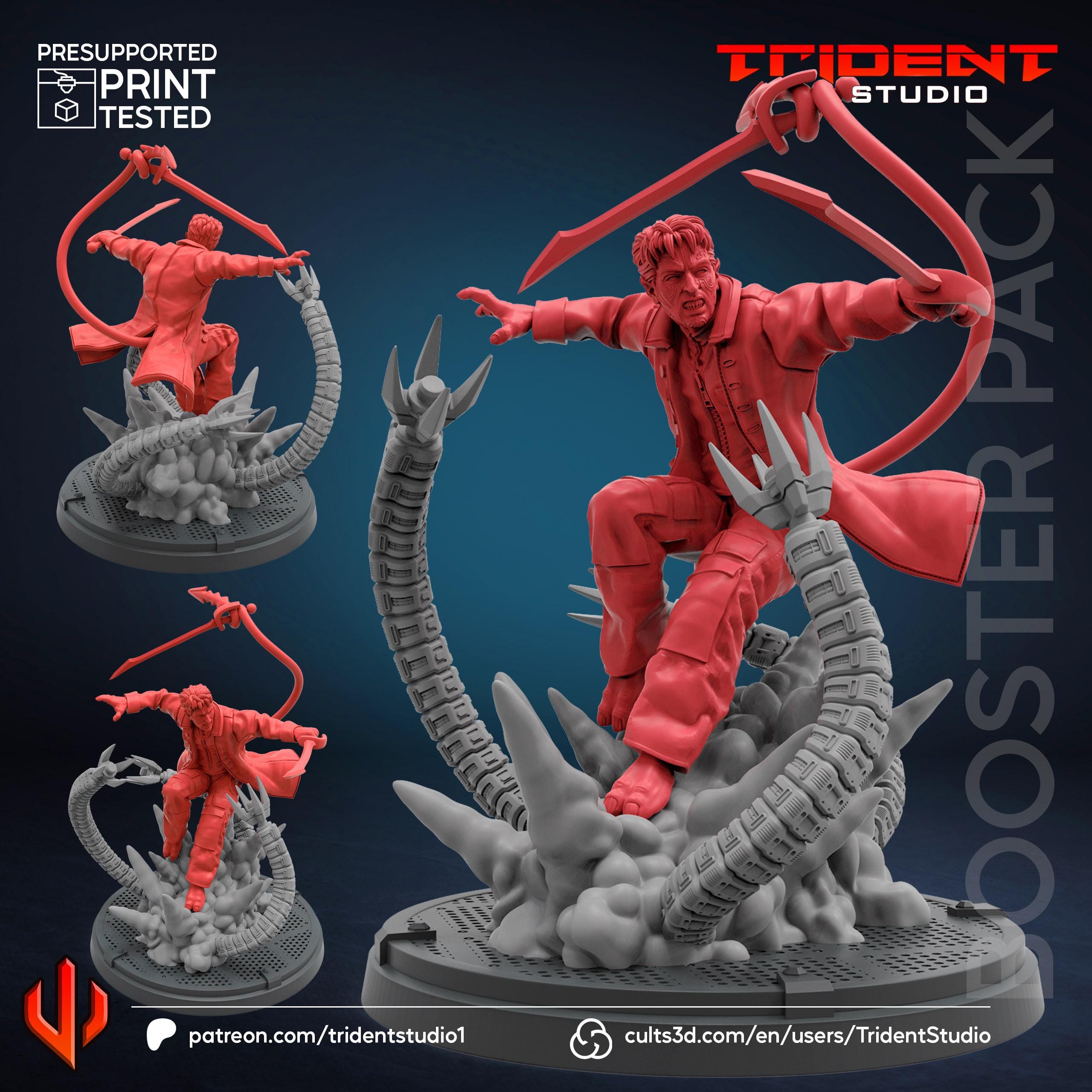 NightCrawler X_men 2000 Movie (Fan art sculpted by Trident Studio) (Crisis Protocol Proxy/Alternative)