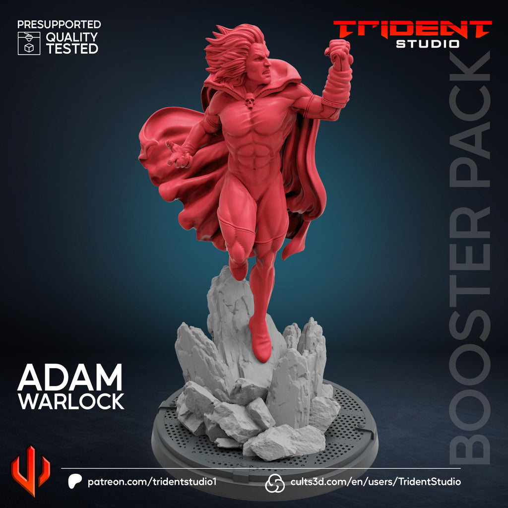 Adam Warlock (Fan art sculpted by Trident Studio) (Crisis Protocol Proxy/Alternative)