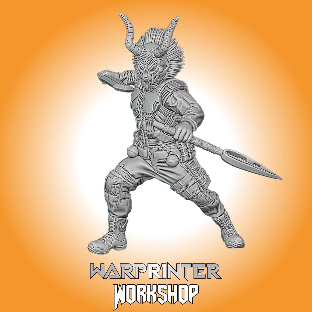 Killmonger B (Fan art sculpted by Trident Studio) (Crisis Protocol Proxy/Alternative)