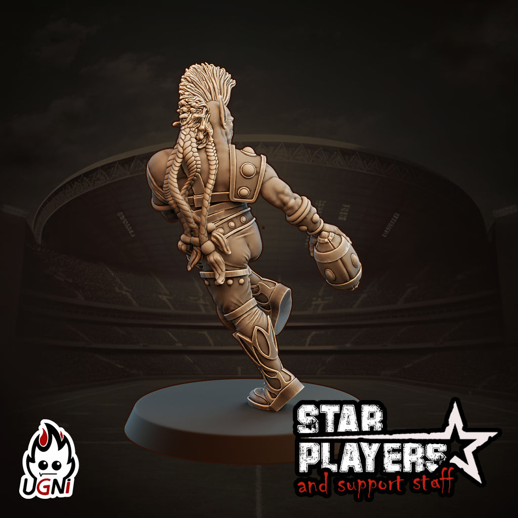 Elton Windbreaker - Fantasy Football Star Player Miniature | Designed by UGNI