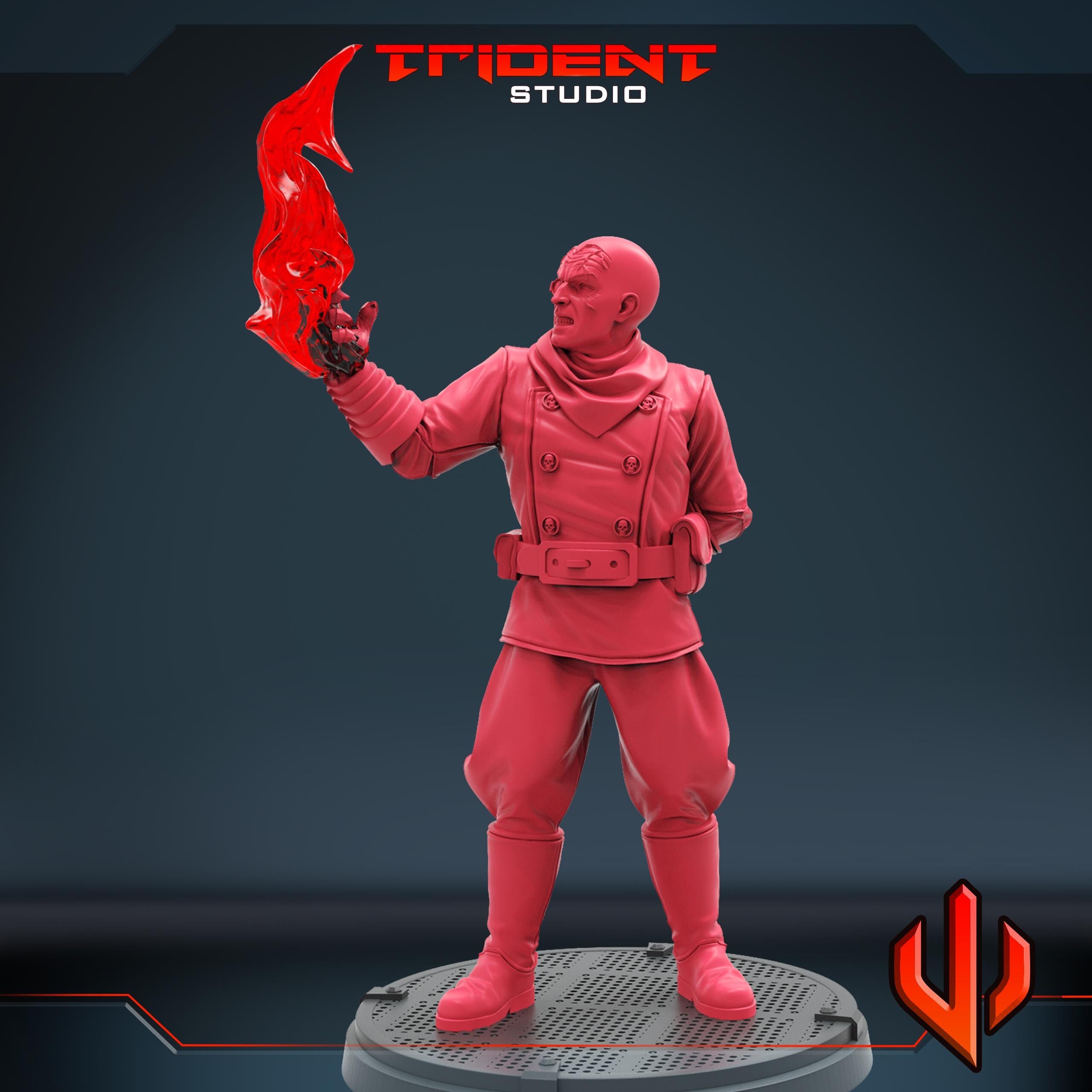 Baron Strucker B (Fan art sculpted by Trident Studio) (Crisis Protocol Proxy/Alternative)