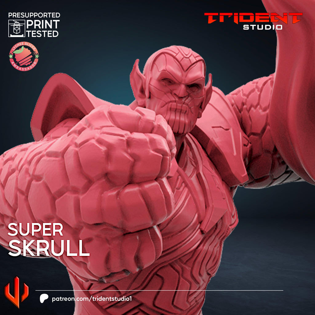 Super Skrull (Fan art sculpted by Trident Studio) (Crisis Protocol Proxy/Alternative)