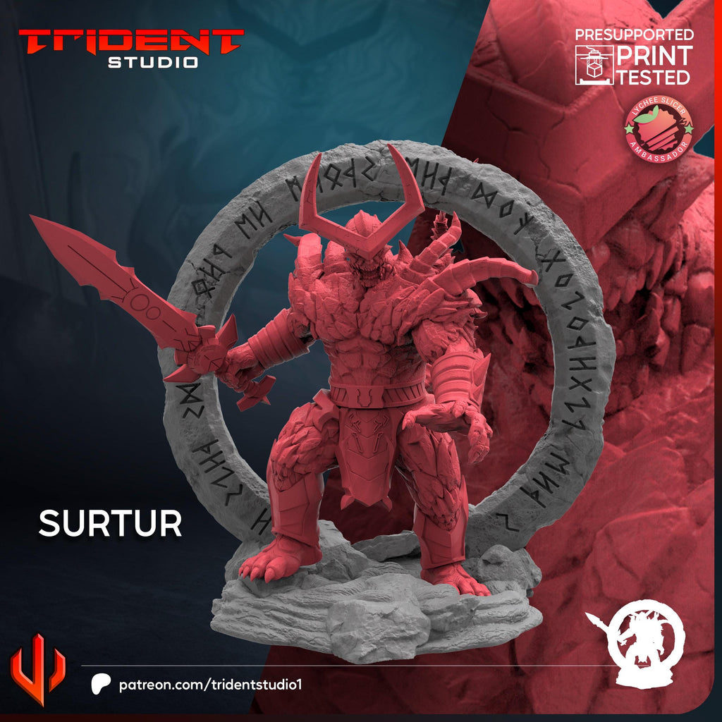 Surtur (Fan art sculpted by Trident Studio) (Crisis Protocol Proxy/Alternative)