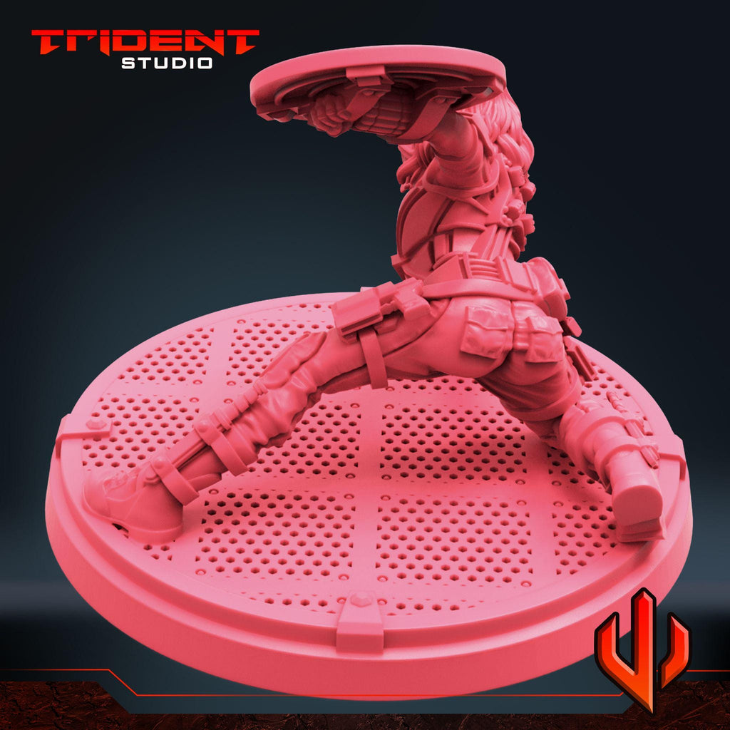 Black Widow Multiverse D (Fan art sculpted by Trident Studio) (Crisis Protocol Proxy/Alternative)