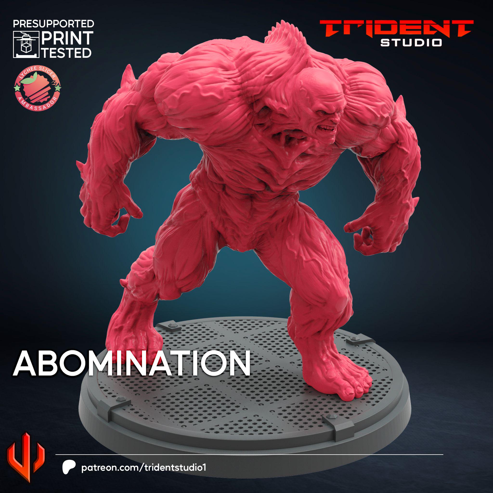 Abomination 2008 movie (Fan art sculpted by Trident Studio) (Crisis Protocol Proxy/Alternative)