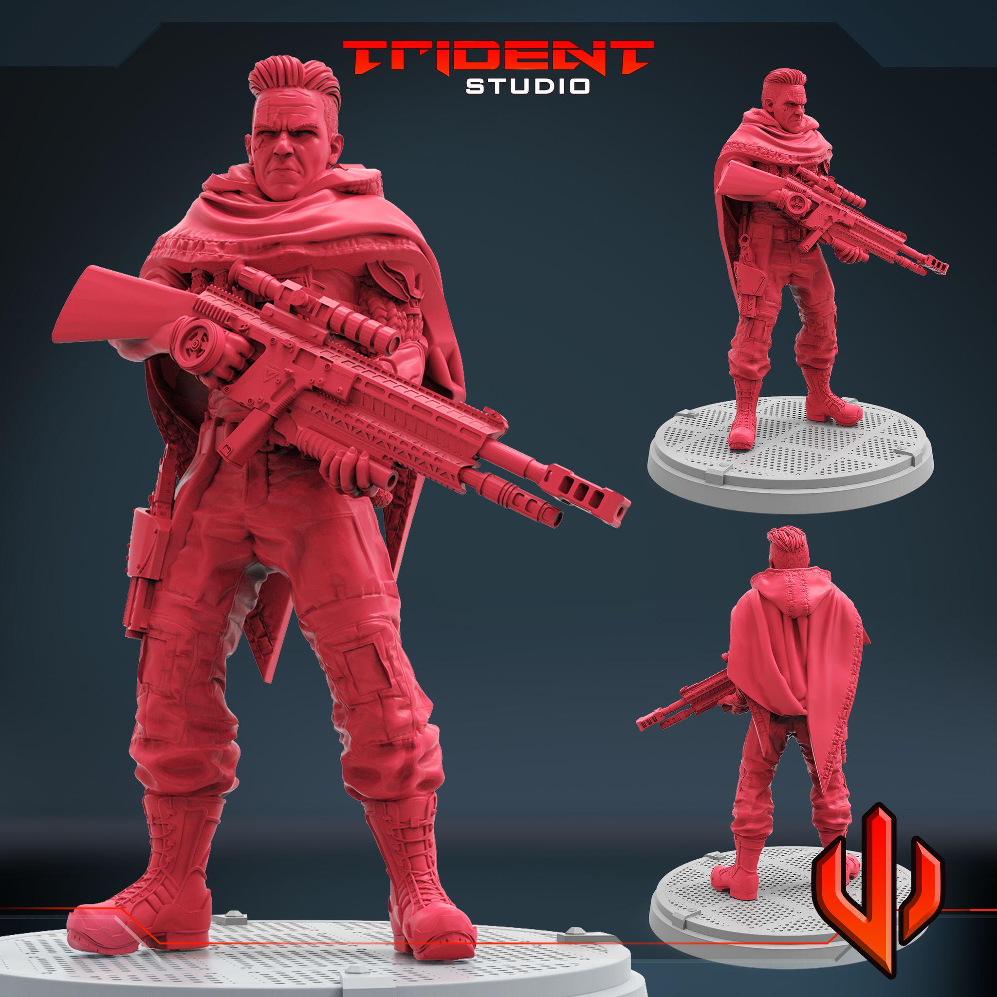 Cable MCU B (Fan art sculpted by Trident Studio) (Crisis Protocol Proxy/Alternative)