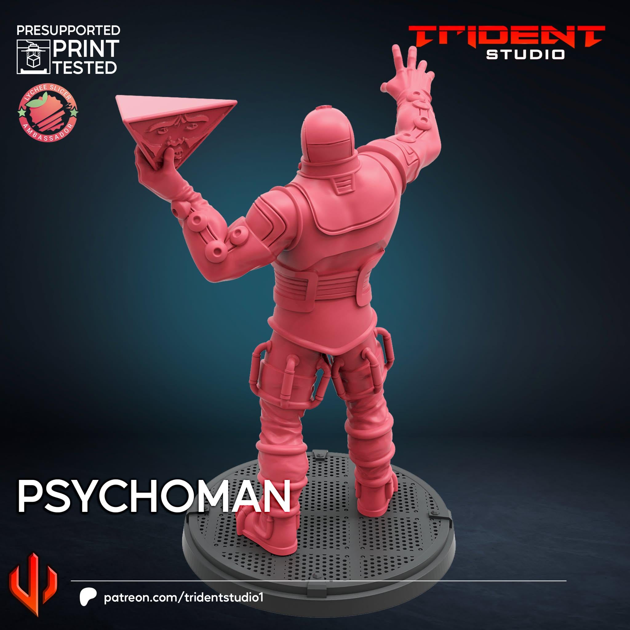 Psychoman (Fan art sculpted by Trident Studio) (Crisis Protocol Proxy/Alternative)