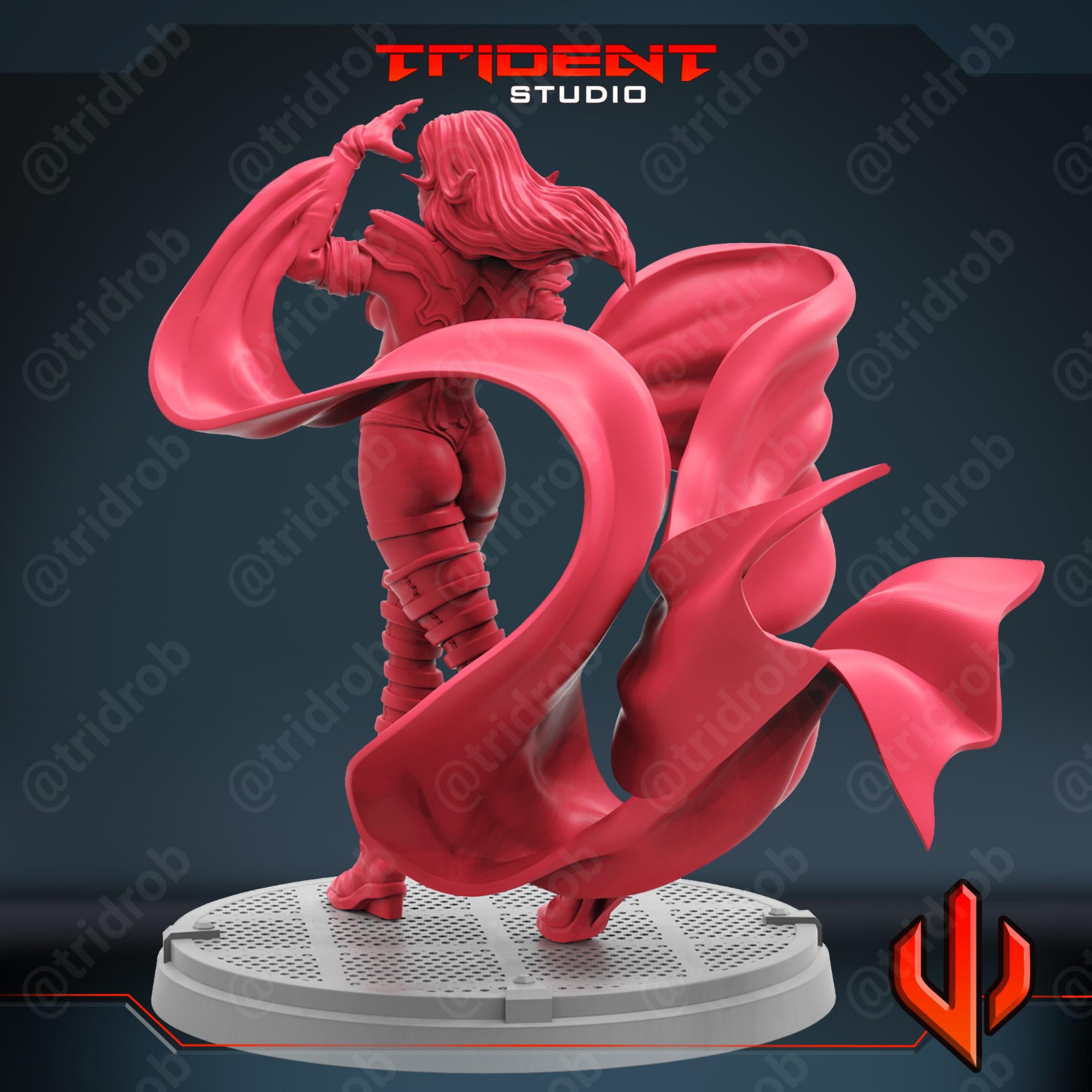 Emma Frost Phoenix (Fan art sculpted by Trident Studio) (Crisis Protocol Proxy/Alternative)