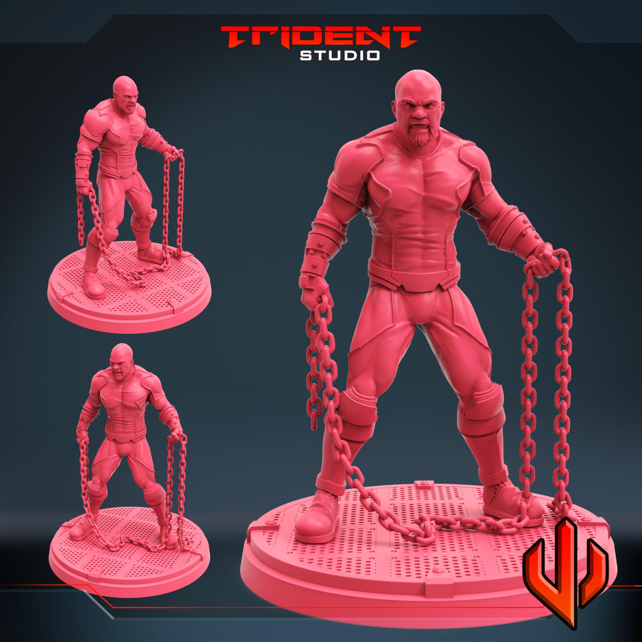 Luke Cage (Fan art sculpted by Trident Studio) (Crisis Protocol Proxy/Alternative)