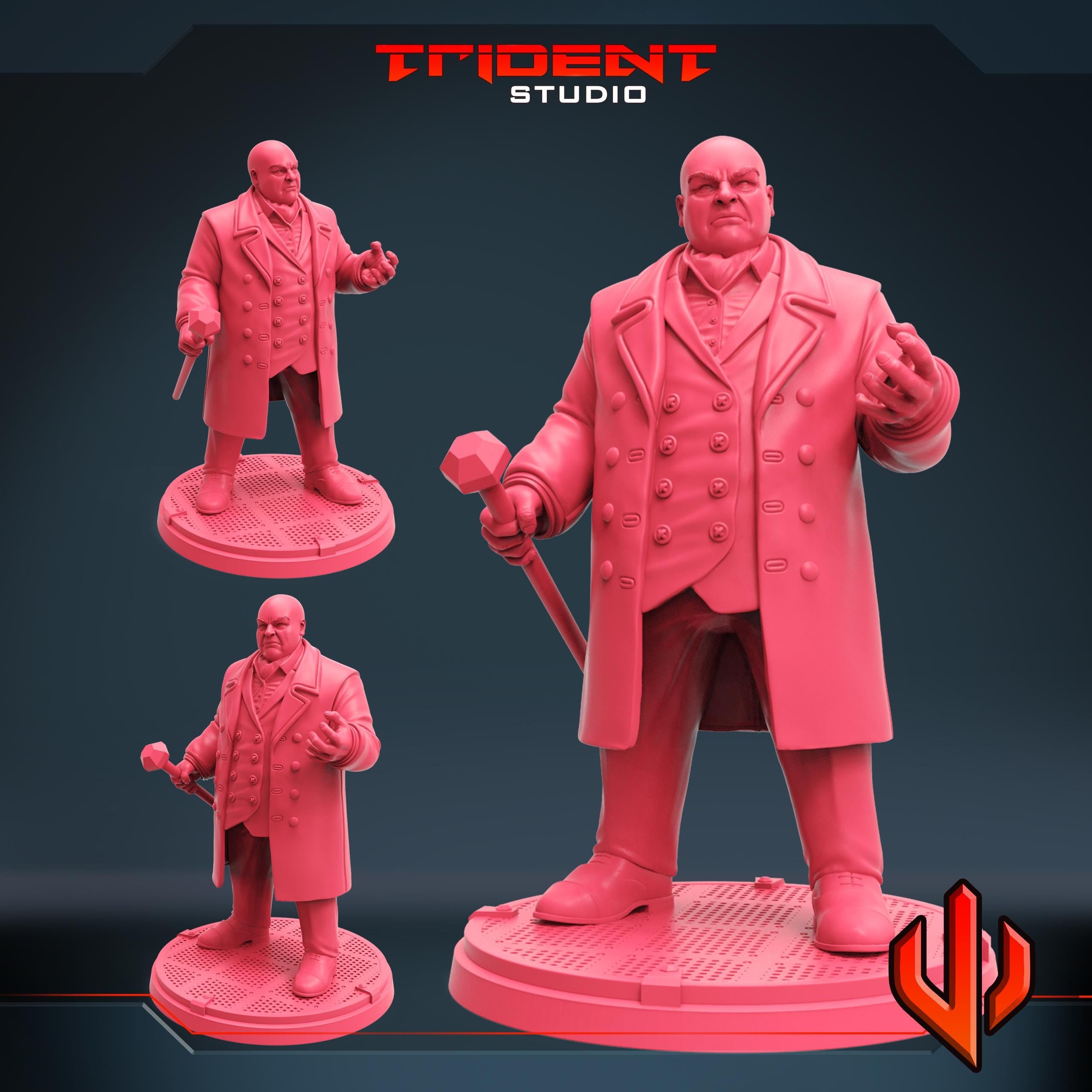 Kingpin B (Fan art sculpted by Trident Studio) (Crisis Protocol Proxy/Alternative)