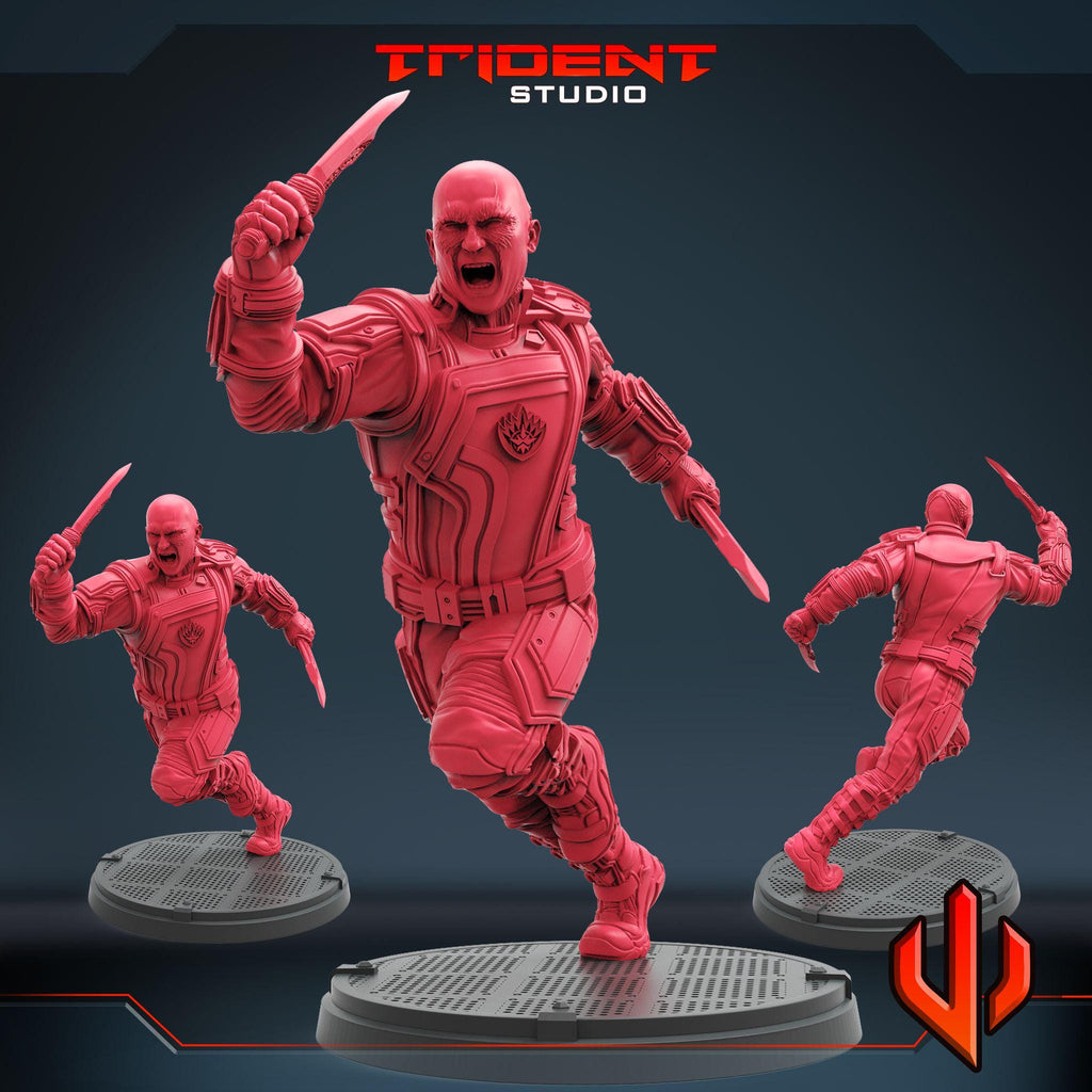 Drax the Destroyer A (Fan art sculpted by Trident Studio) (Crisis Protocol Proxy/Alternative)