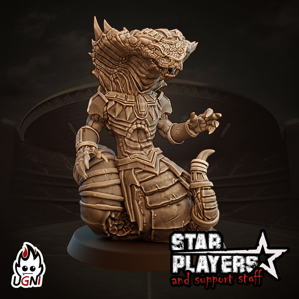 Sssnakeman - Fantasy Football Star Player Miniature | Designed by UGNI