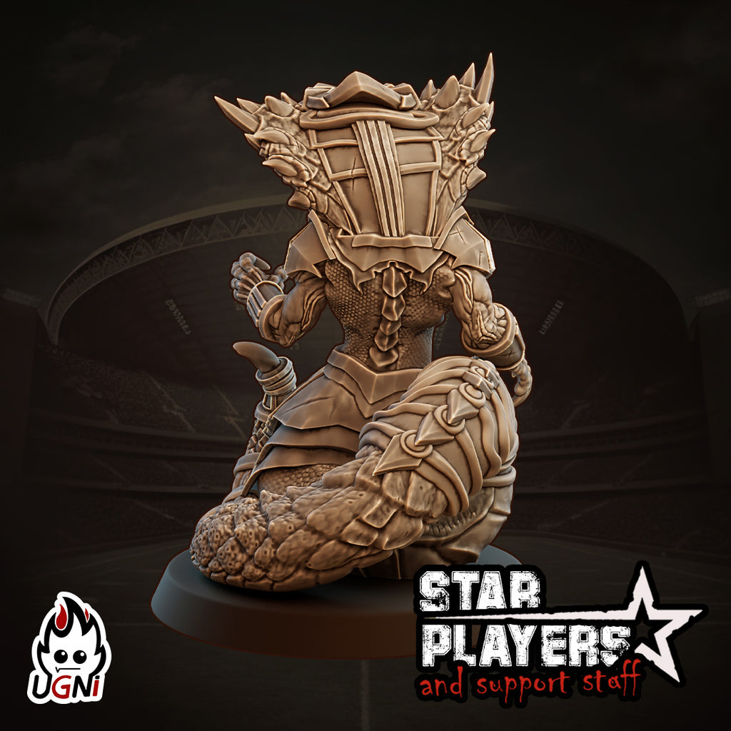 Sssnakeman - Fantasy Football Star Player Miniature | Designed by UGNI